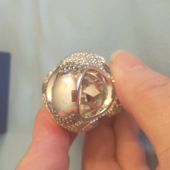Swarovski Large Silver Flower Ring - Picture 7 of 15